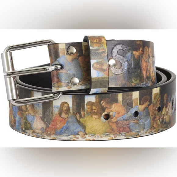 Supreme Last Supper Leather BeltMulticolor Belts Supreme Last Supper Leather BeltMulticolor Belts